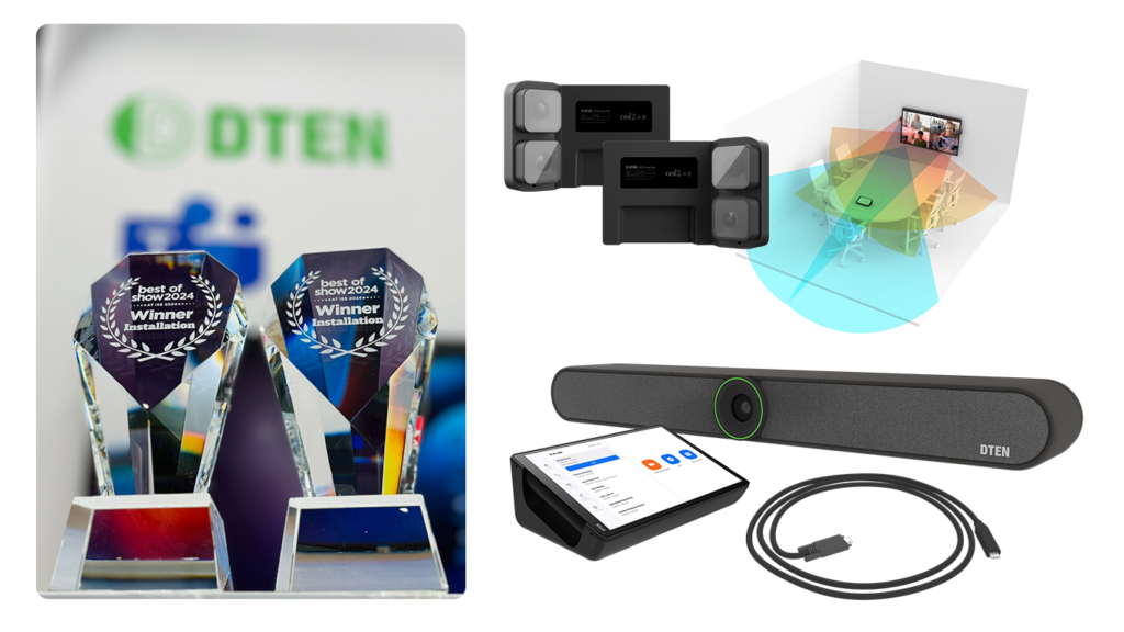 DTEN awarded ISE 2024 Best of Show for DTEN Bar and DTEN Vue Pro